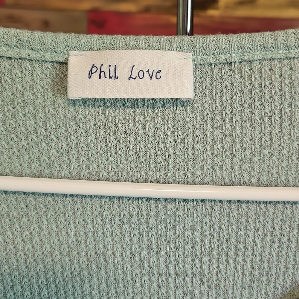 Mint Green Tie-Front Top - Picture 3 of 4